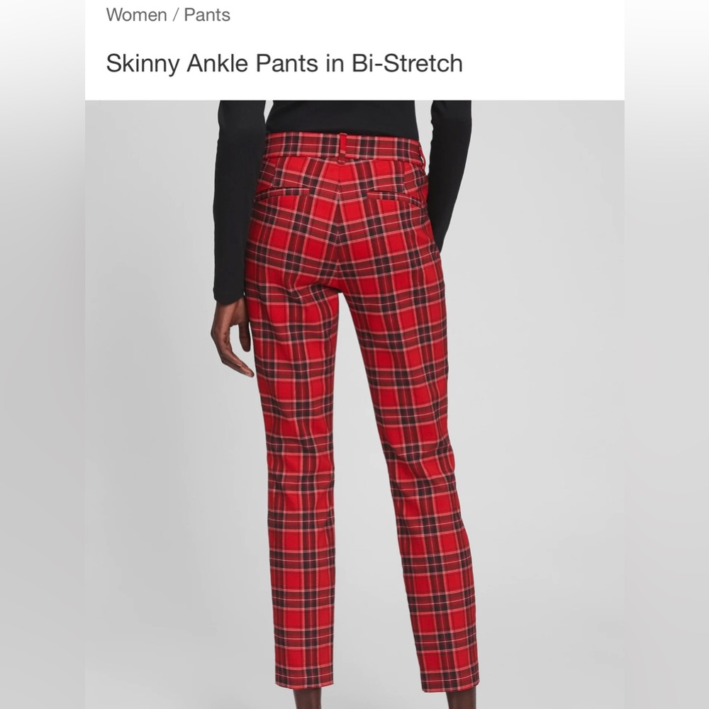 New with tags red plaid pants